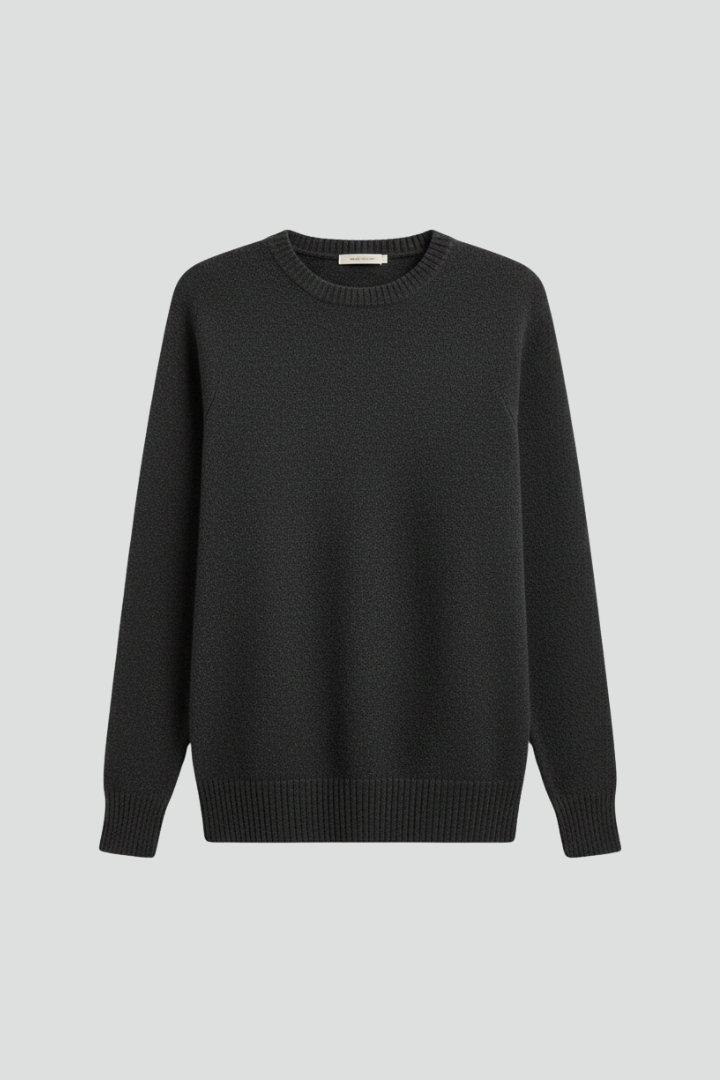 Greer | Women's Sweater | Round Neckline Ribbed Hem Knitted