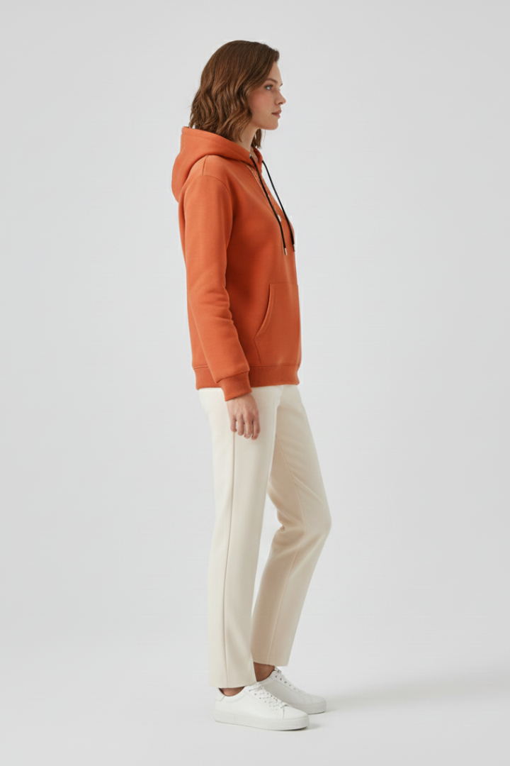 Ivy | Women's Hoodie | Sherpa Lining Ribbed Cuffs