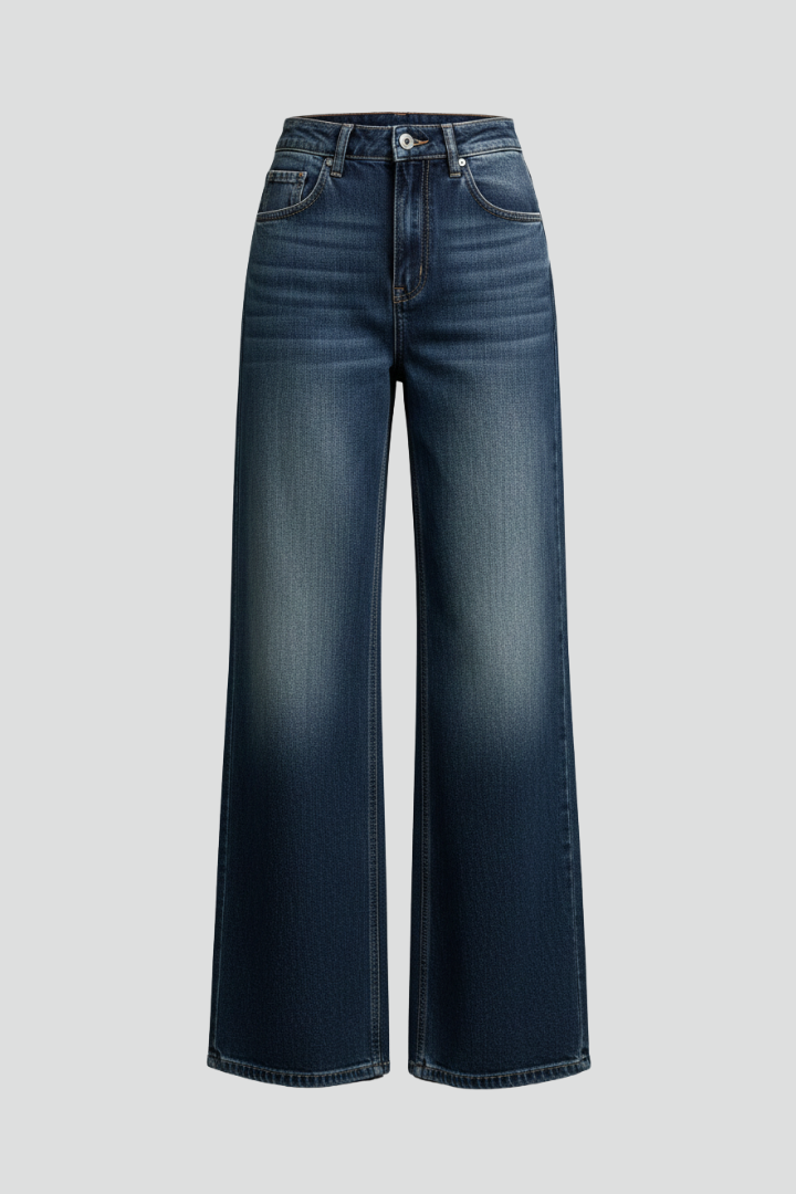 Aiia | Women's Trousers | Mid Waist Wide Leg
