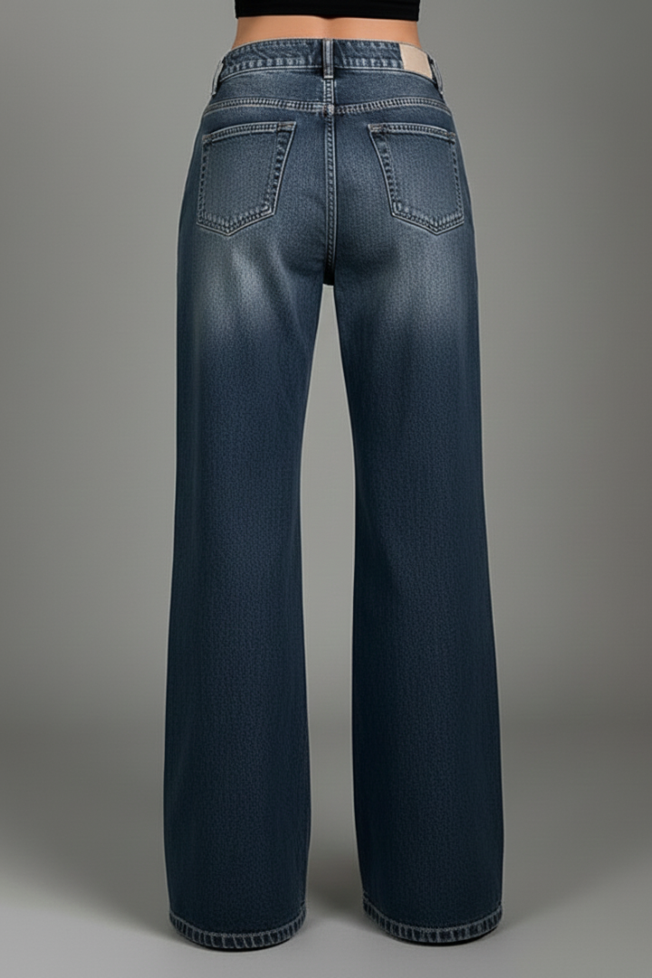 Aiia | Women's Trousers | Mid Waist Wide Leg