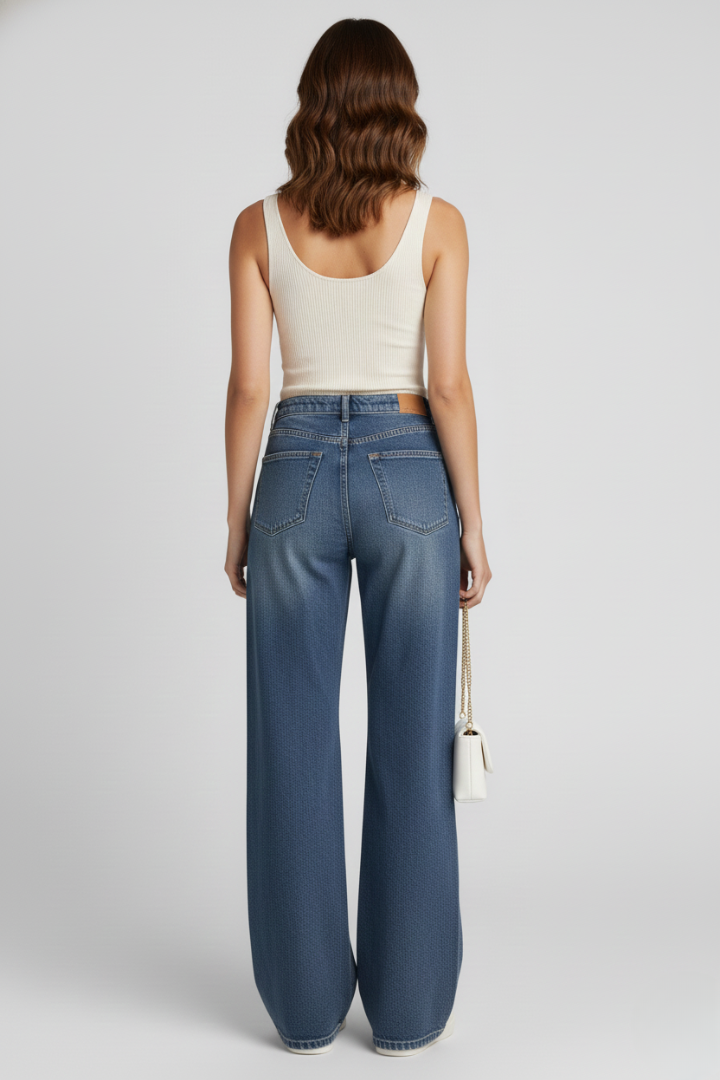 Acca | Women's Jeans | Wide-Leg Pockets Fleece Lining