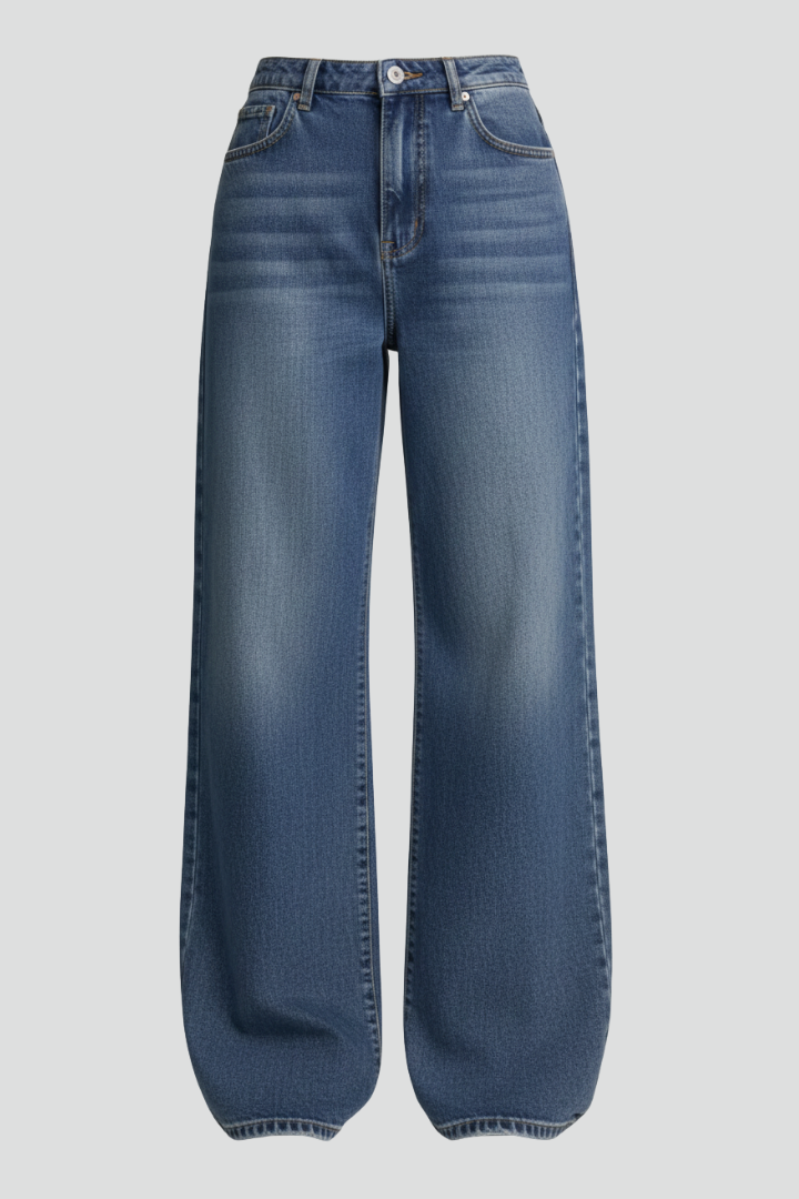Acca | Women's Jeans | Wide-Leg Pockets Fleece Lining