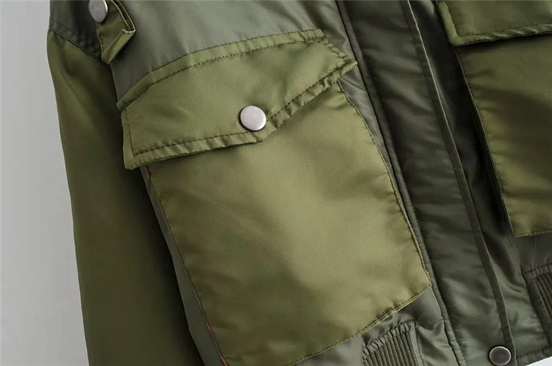 Sumiko | Women's Cropped Bomber Jacket | Pockets