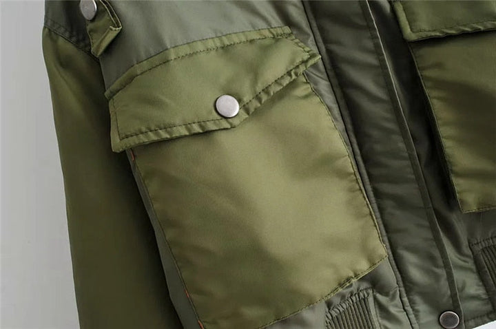 Sumiko | Women's Cropped Bomber Jacket | Pockets