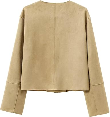 Aurelia | Women's Cropped Bomber Jacket | Front Pockets Button Front