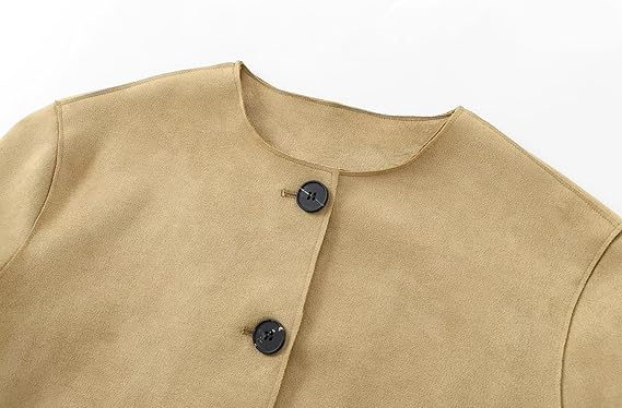 Aurelia | Women's Cropped Bomber Jacket | Front Pockets Button Front