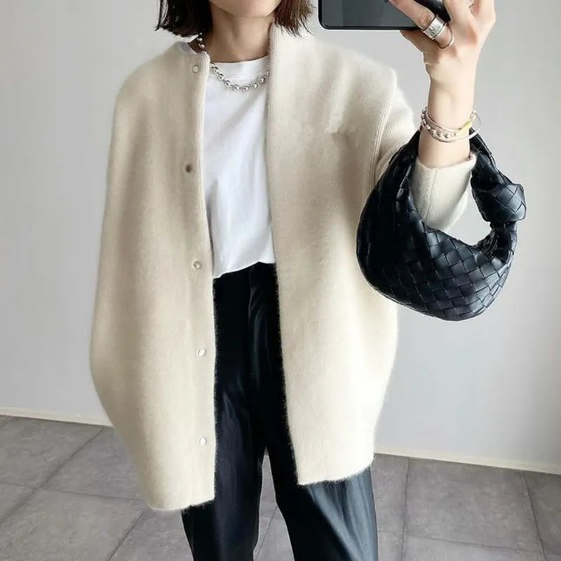 Sybilla | Women's Longline Knit Cardigan | Oversized Button Up Casual
