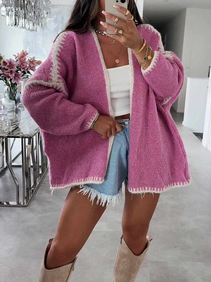 Zenobia | Women's Oversized Knit Cardigan | Open Front Casual