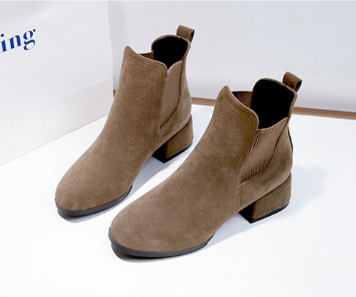 Godgifu | Women's Chelsea Boots | Block Heel Ankle Style