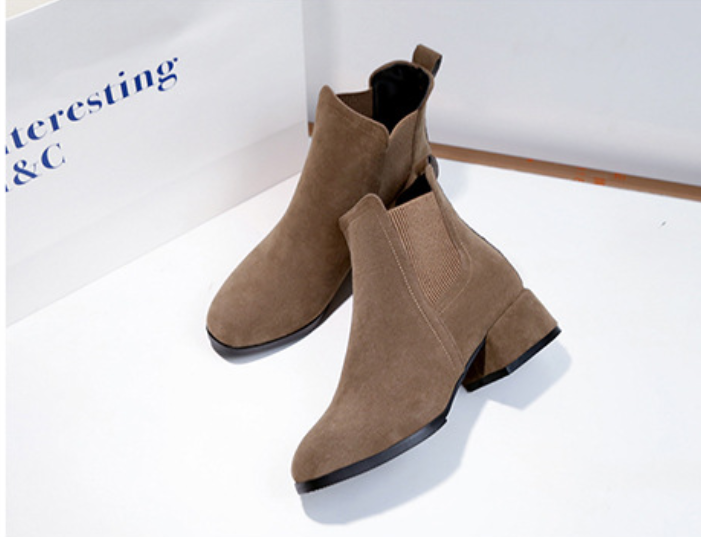 Godgifu | Women's Chelsea Boots | Block Heel Ankle Style