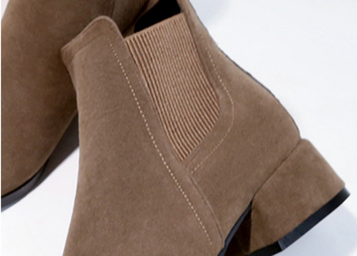 Godgifu | Women's Chelsea Boots | Block Heel Ankle Style