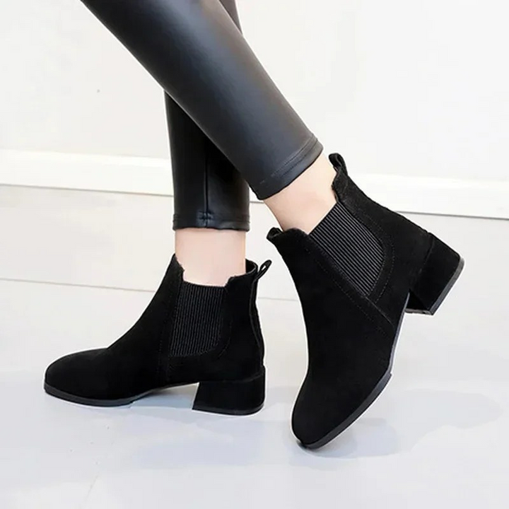 Godgifu | Women's Chelsea Boots | Block Heel Ankle Style