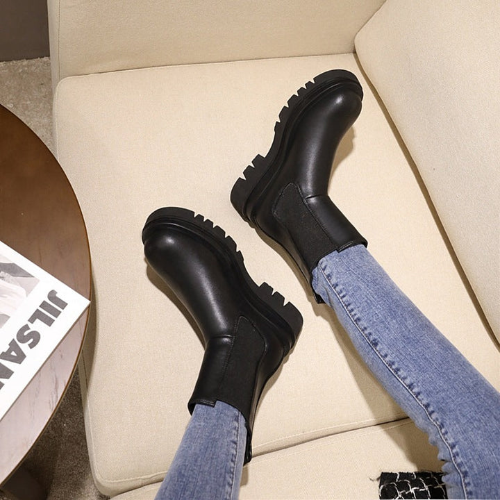 Alindra | Women's Chelsea Boots | Chunky Platform High Ankle