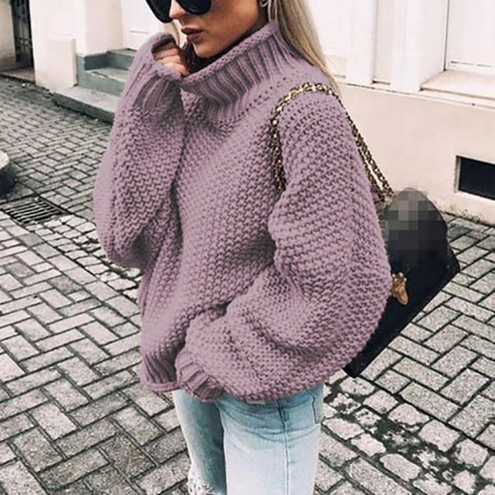Djenabou | Women's Chunky Knitted Jumper | Turtleneck Oversized