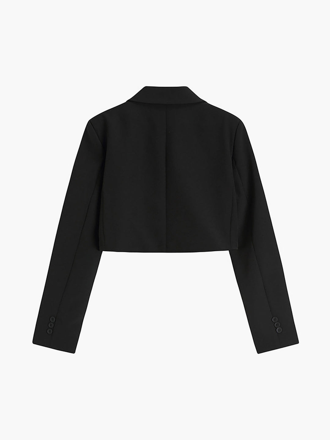 Eithne | Women's Cropped Blazer | Notched Lapel Button Minimalist
