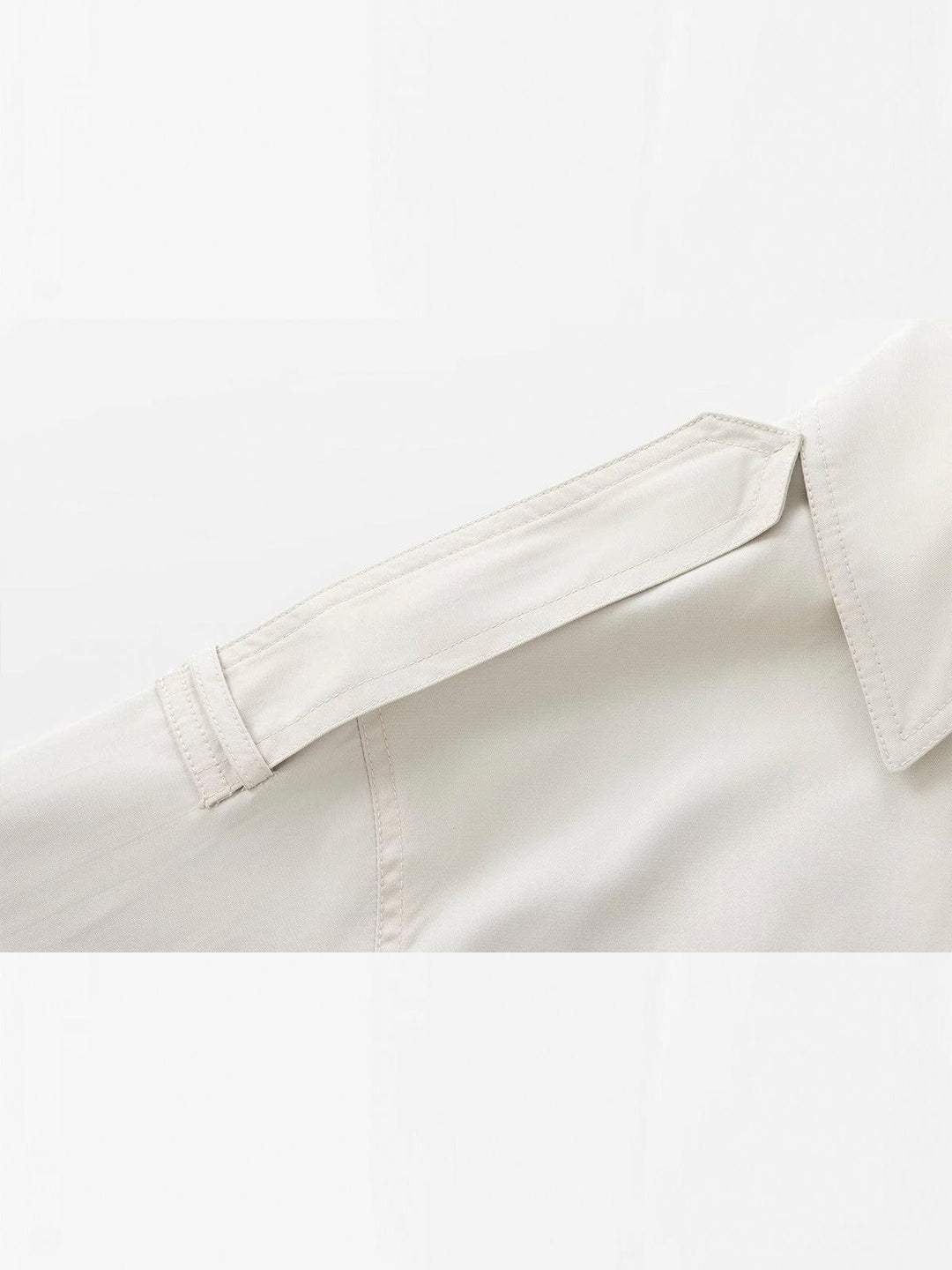 Jyoti | Women's Cropped Trench Coat Short | Double-Breasted