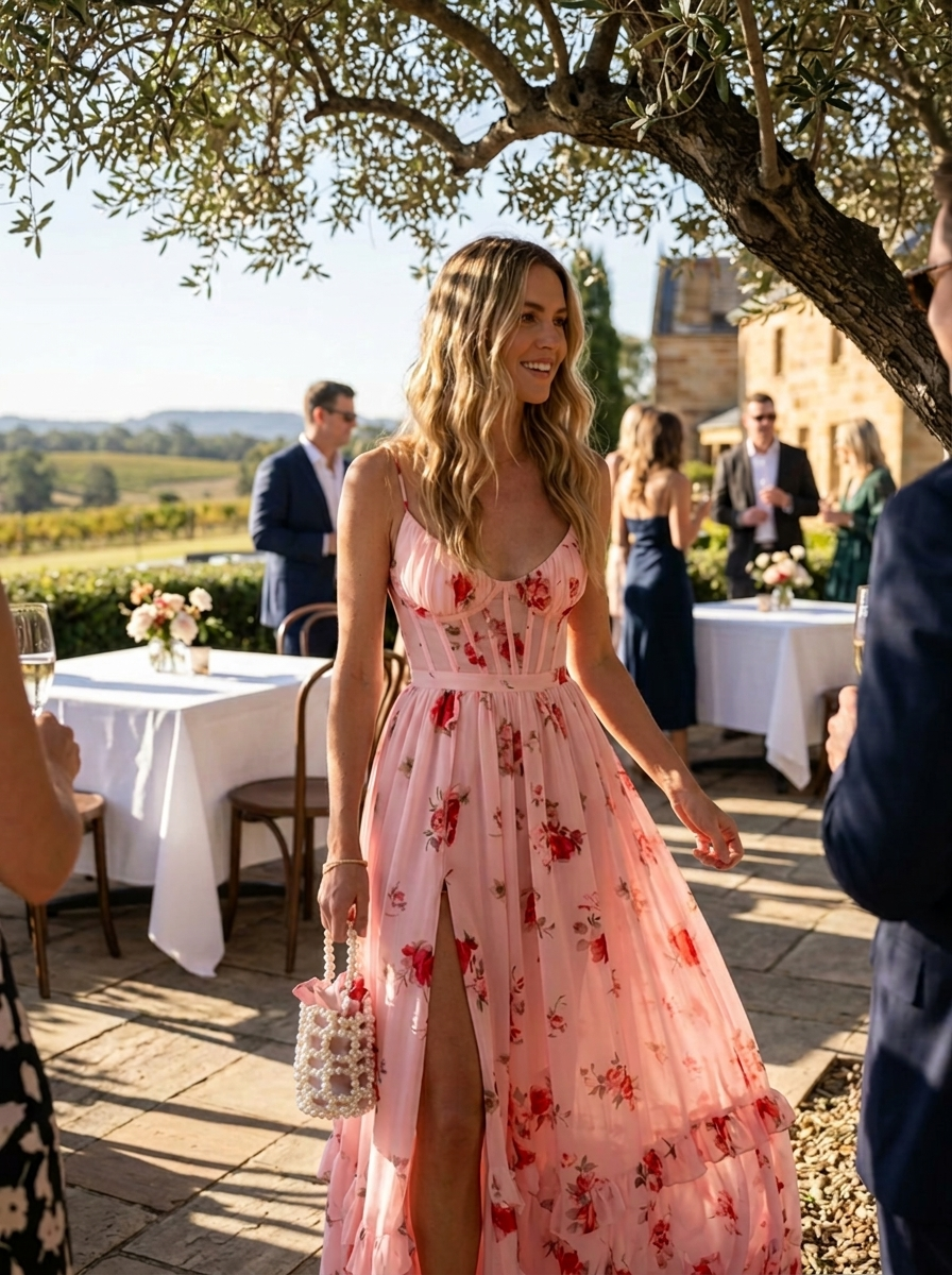 Women’s Floral Dress Maxi | Wedding Guest Formal
