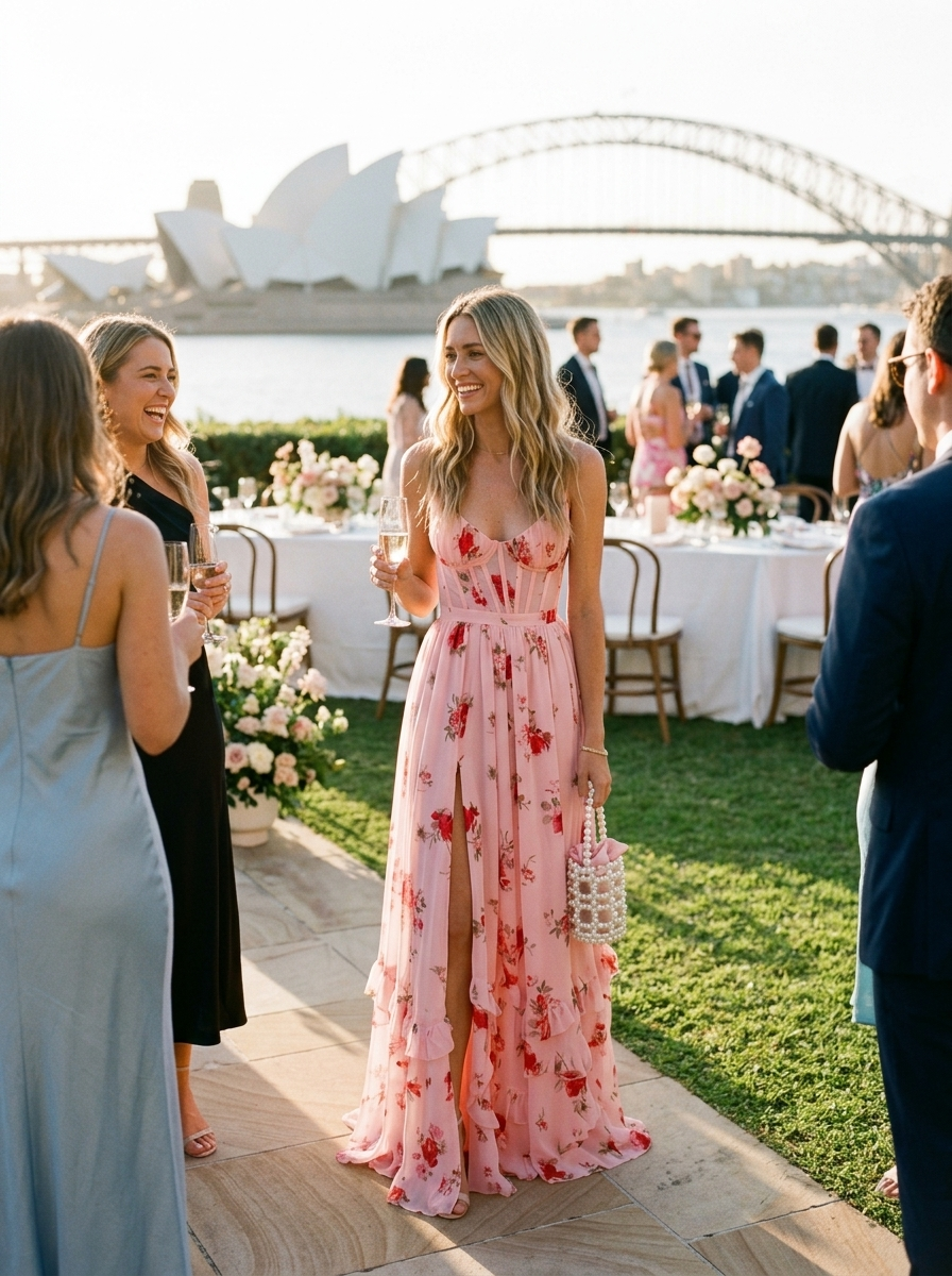 Women’s Floral Dress Maxi | Wedding Guest Formal