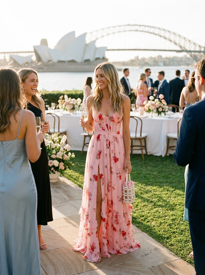 Women’s Floral Dress Maxi | Wedding Guest Formal