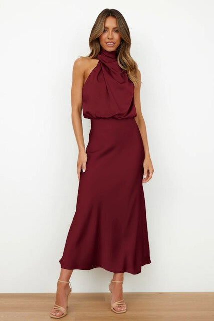 Women’s Formal Dress Halter Neck | Midi