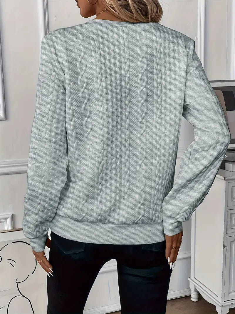 Ndeye | Women's Half-Zip Knitted Jumper | Ring Pull Ribbed Hem