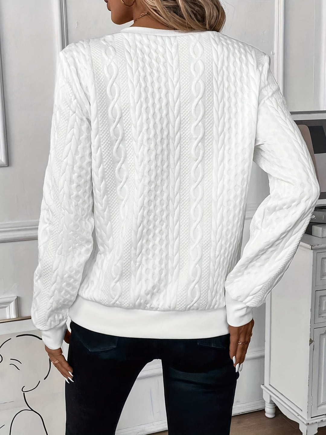 Ndeye | Women's Half-Zip Knitted Jumper | Ring Pull Ribbed Hem