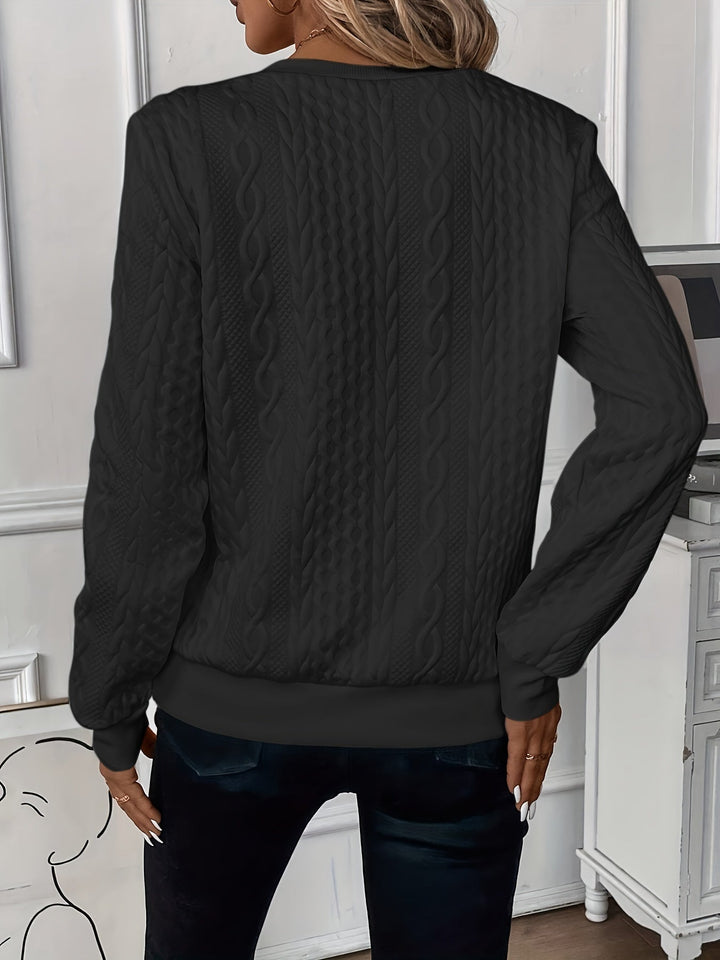 Ndeye | Women's Half-Zip Knitted Jumper | Ring Pull Ribbed Hem