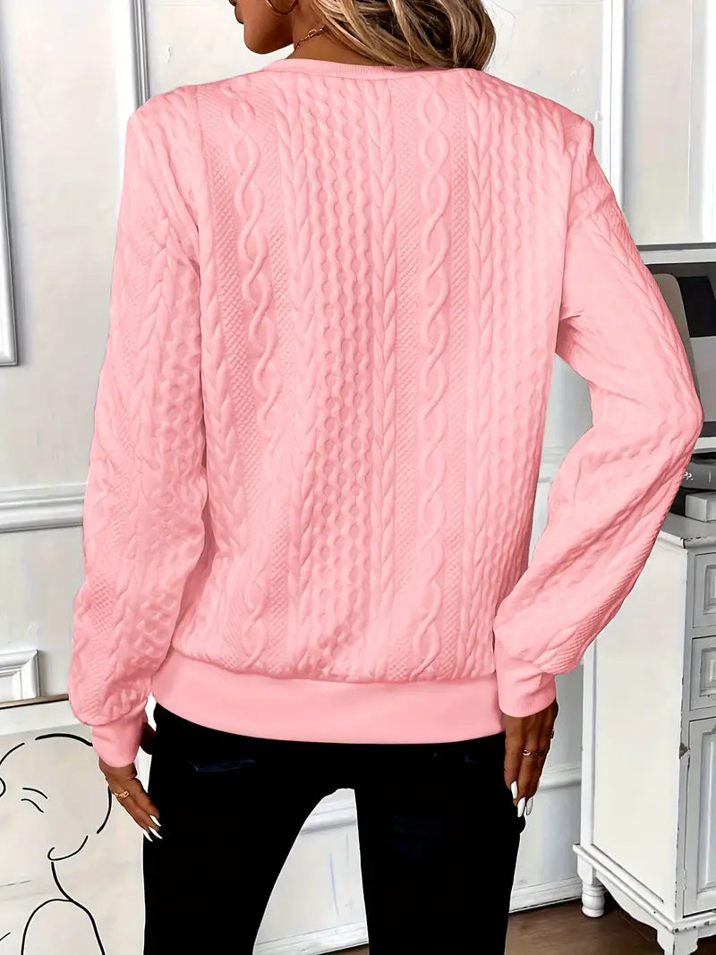 Ndeye | Women's Half-Zip Knitted Jumper | Ring Pull Ribbed Hem