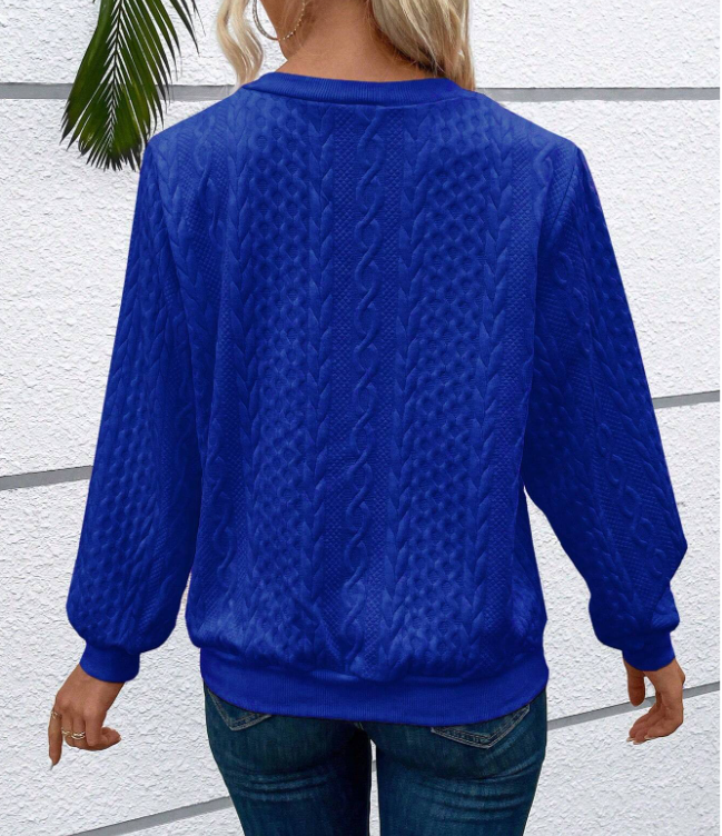 Ndeye | Women's Half-Zip Knitted Jumper | Ring Pull Ribbed Hem