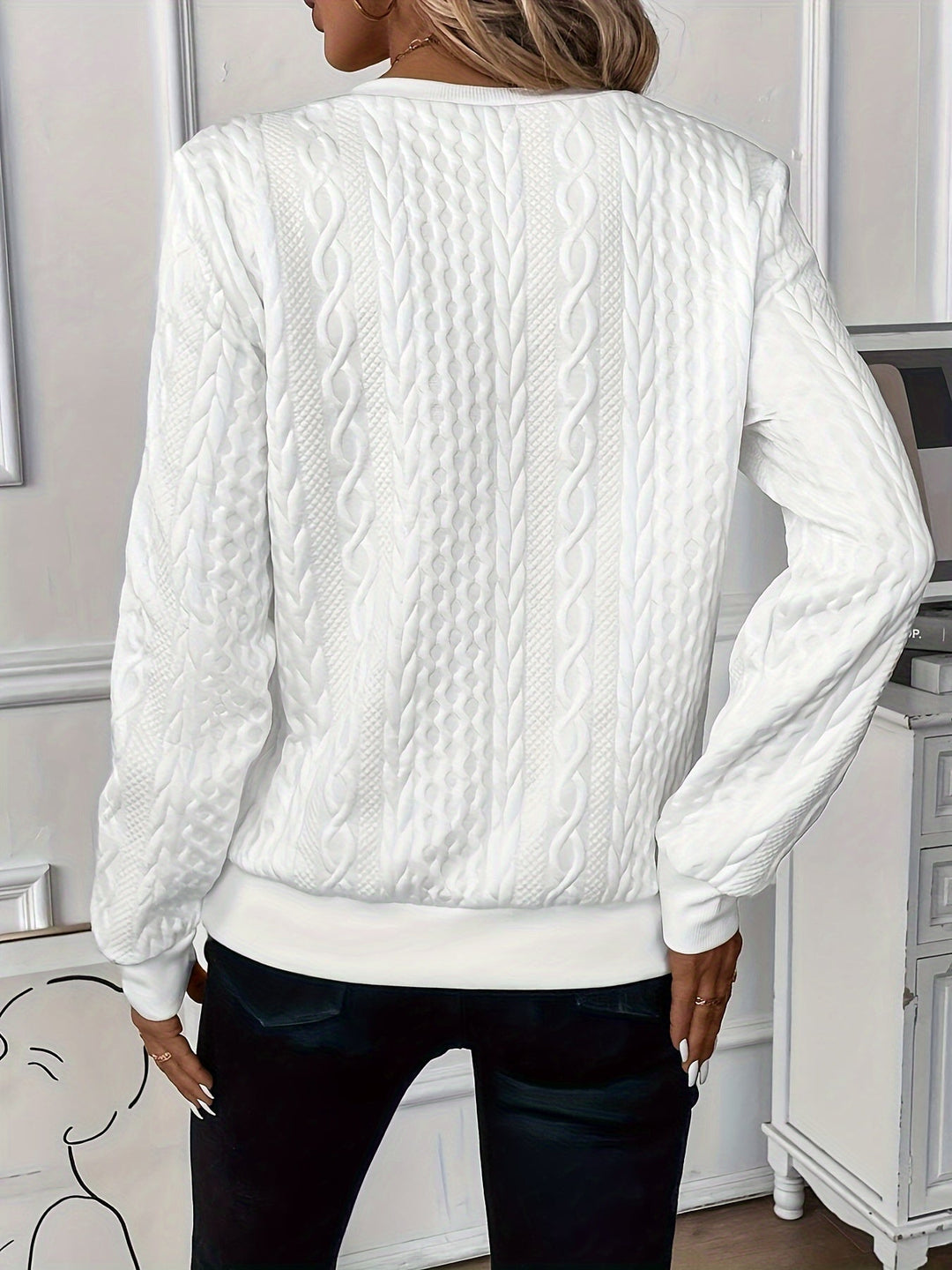 Ndeye | Women's Half-Zip Knitted Jumper | Ring Pull Ribbed Hem