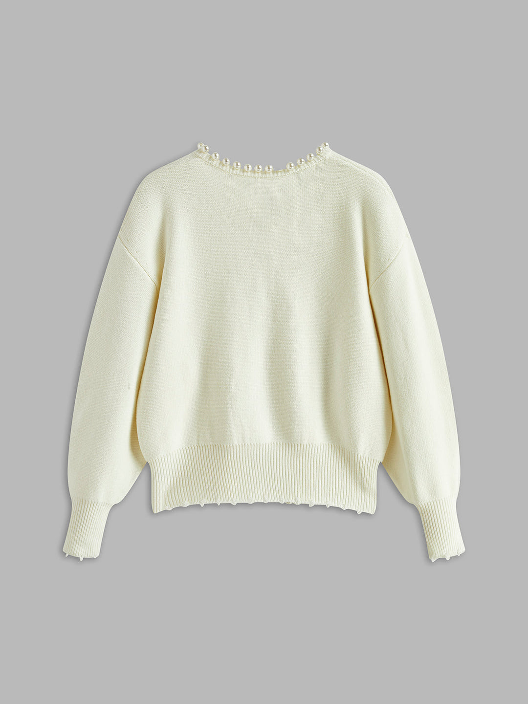 Abibatou | Women's Knit Cardigan | Round Neck Open Front