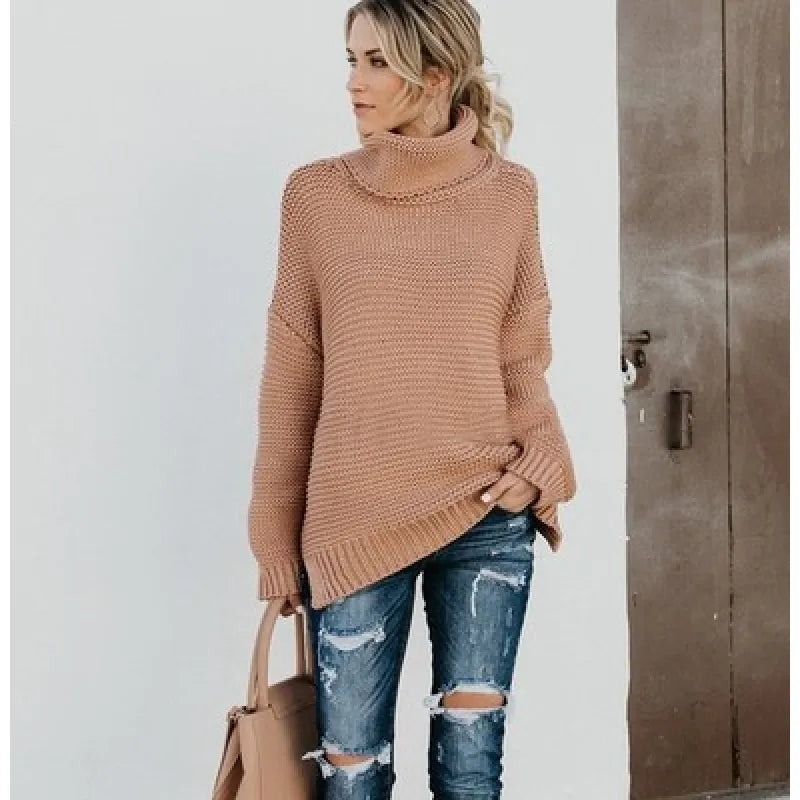 Niobe | Women's Knit Sweater Vest | Turtleneck Long