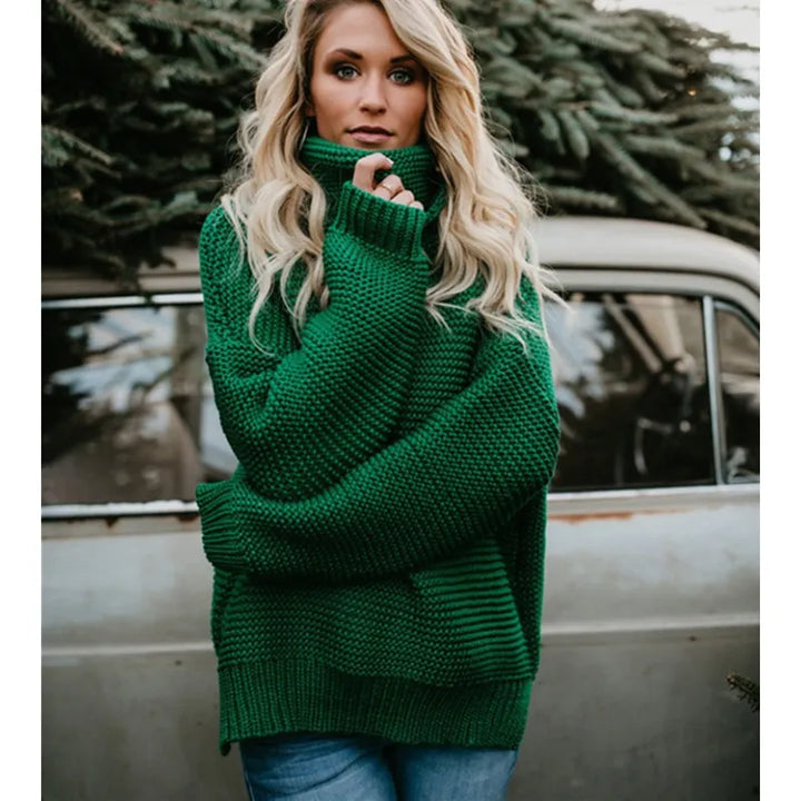 Niobe | Women's Knit Sweater Vest | Turtleneck Long