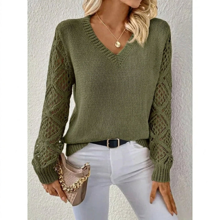 Uche | Women's Knit Vest | V-Neck Open Sleeve Casual