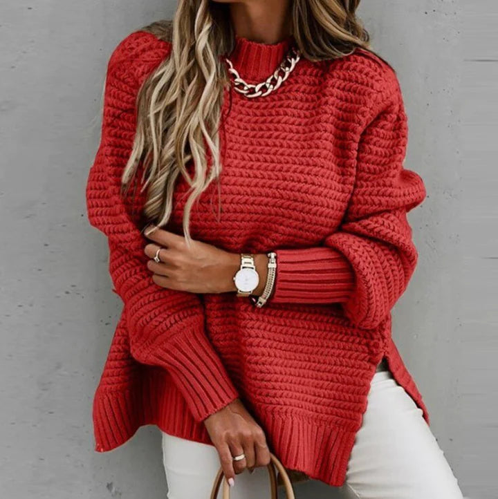 Rokhaya | Women's Knitted Jumper | Textured Long Casual