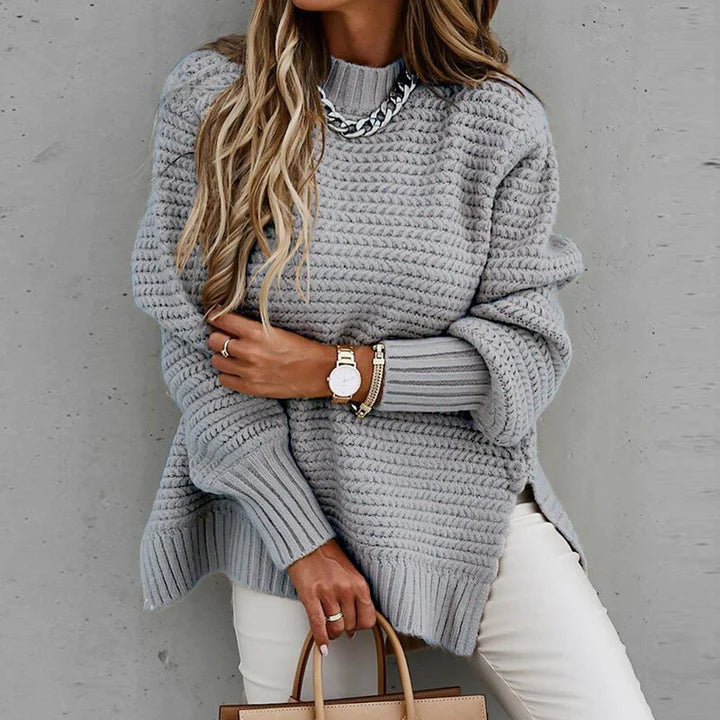Rokhaya | Women's Knitted Jumper | Textured Long Casual