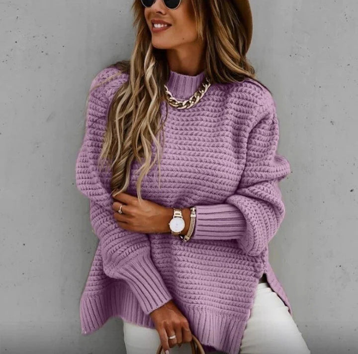 Rokhaya | Women's Knitted Jumper | Textured Long Casual