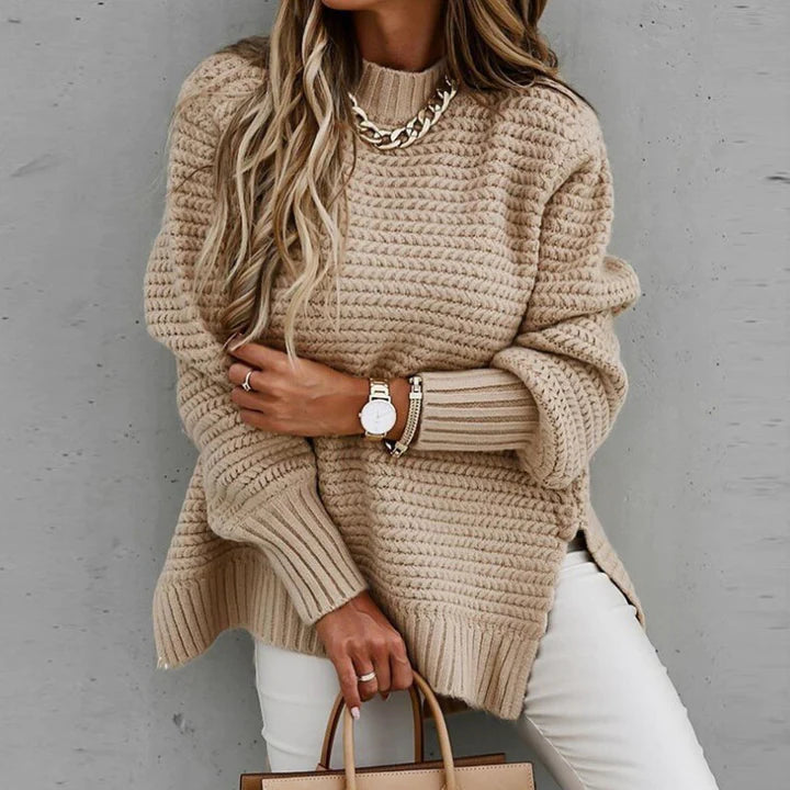 Rokhaya | Women's Knitted Jumper | Textured Long Casual