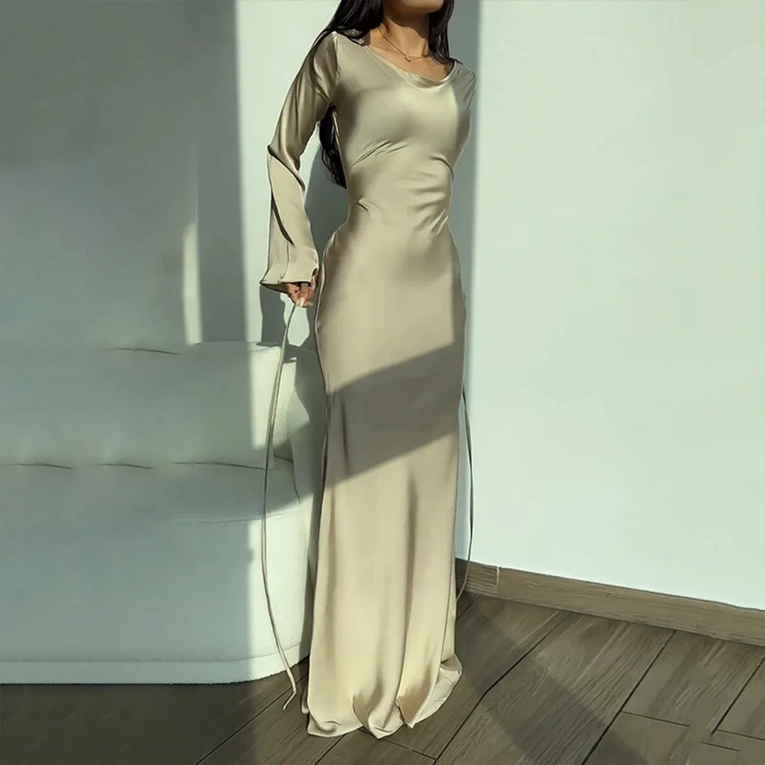 Xara | Women's Long Sleeve Formal Maxi Dress | Wedding Guest Evening