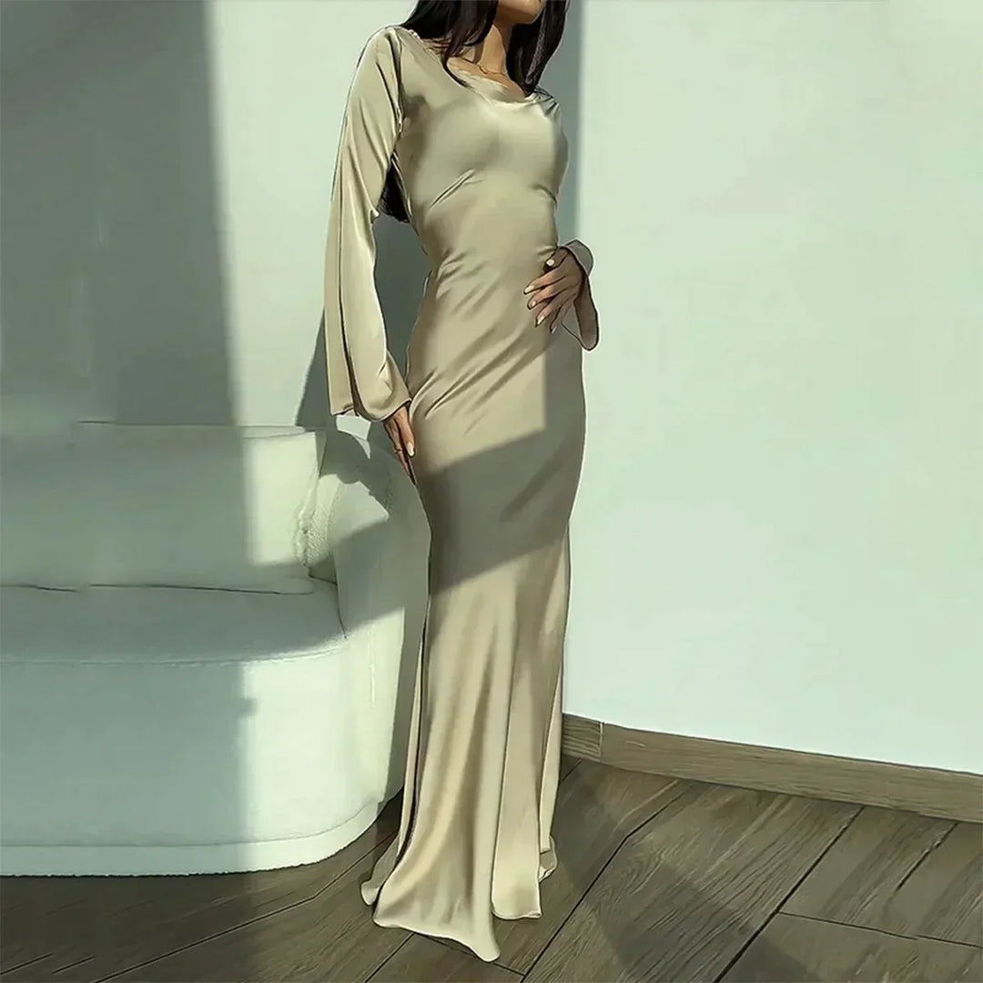 Xara | Women's Long Sleeve Formal Maxi Dress | Wedding Guest Evening
