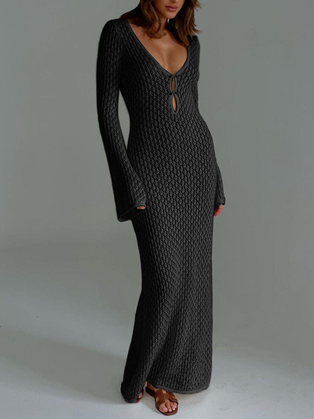 Siphokazi | Women's Long Sleeve Casual Knit Maxi Dress