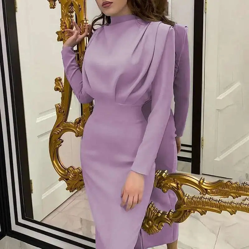 Aurelie | Long Sleeve Midi Dress | Cocktail