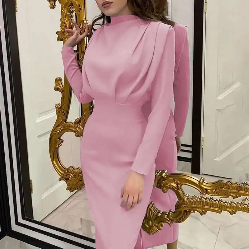 Aurelie | Long Sleeve Midi Dress | Cocktail