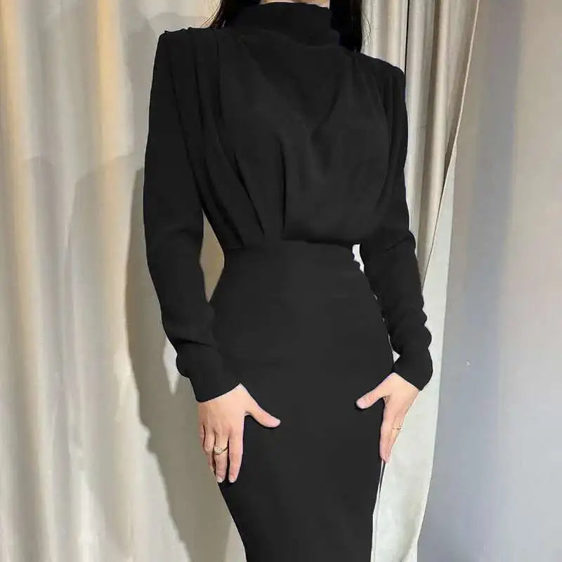 Aurelie | Long Sleeve Midi Dress | Cocktail