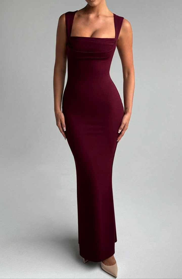 Women's Maxi Dress Square Neck | Bodycon