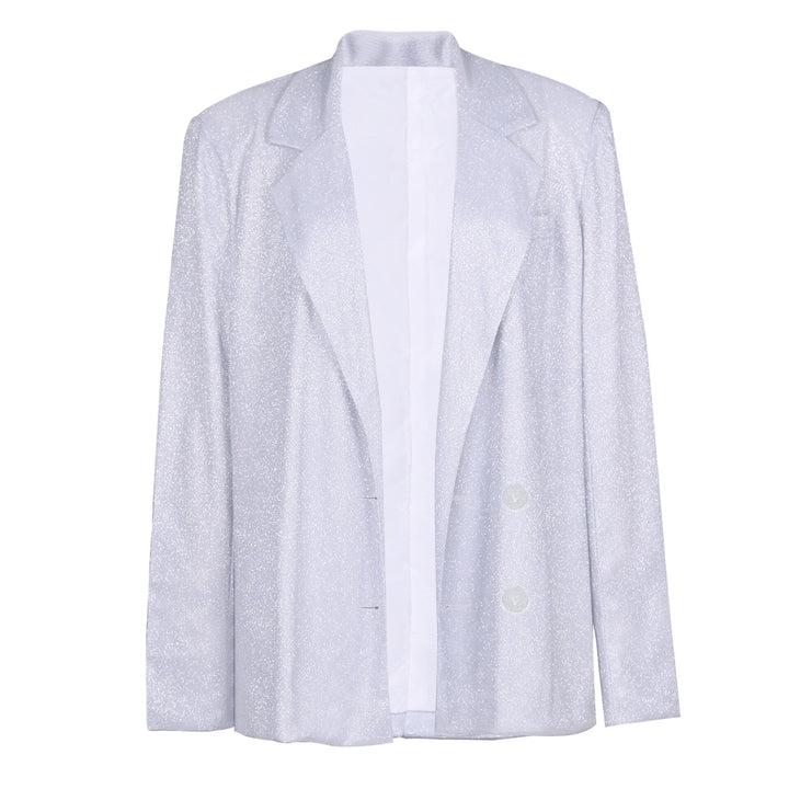 Nova | Women's Oversized Blazer | Glitter Finish Notched Lapel