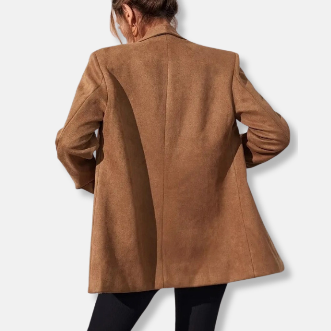 Pitane | Women's Oversized Blazer | Shawl Collar Open Front