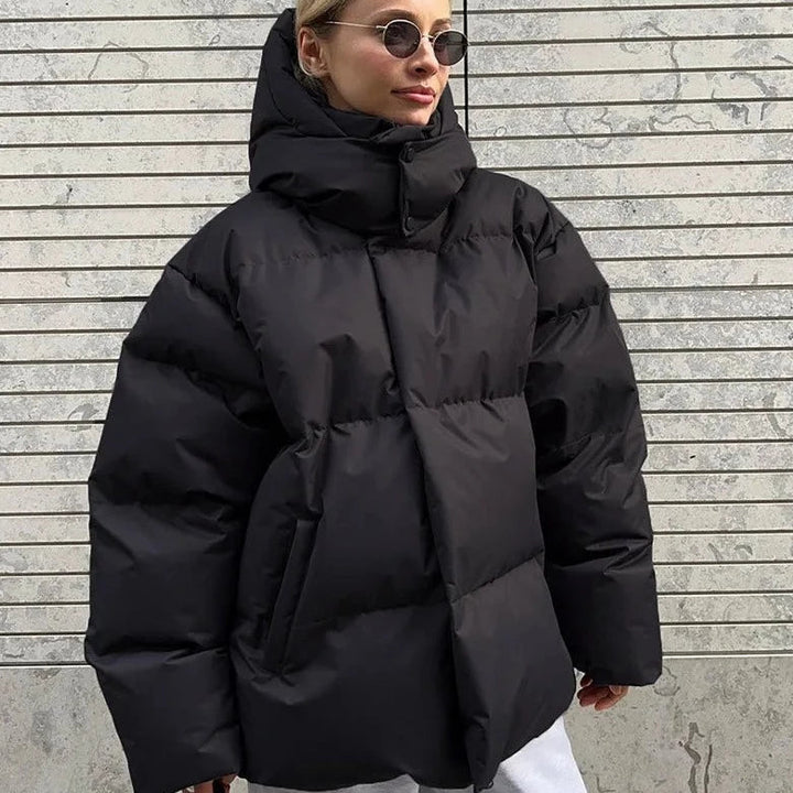 Mara | Women's Oversized Hooded Puffer Jacket | Zip Up