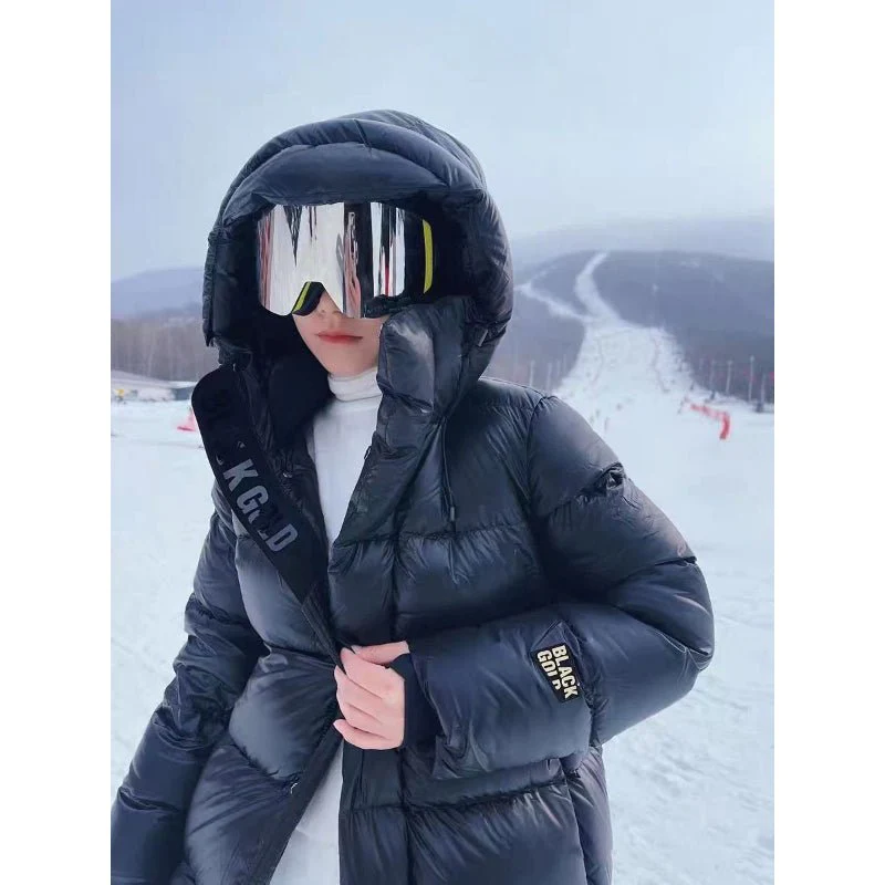 Urvashi | Women's Long Hooded Puffer Jacket | Full Zip Winter