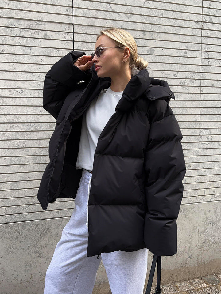 Skye | Women's Oversized Hooded Puffer Jacket | High Neck